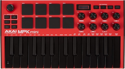 Akai MPK Mini MK3 25 Keys Mini Keyboard - Red, B - CeX (UK): - Buy
